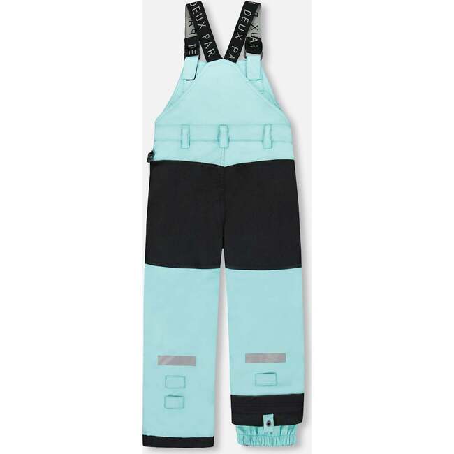 Solid Play Overall Snow Bib, Turquoise Blue - Snow Pants - 2