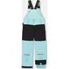 Solid Play Overall Snow Bib, Turquoise Blue - Snow Pants - 2