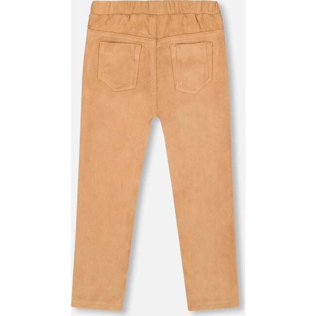 Stretch Suede Treggings, Light Pecan Brown - Leggings - 4