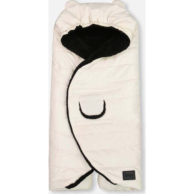Snugly Baby Wrap Designed for Car Seat and Stroller Off-White, White Asparagus