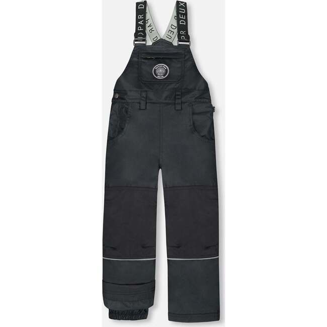 Solid Play Overall Snow Bib, Black