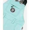 Solid Play Overall Snow Bib, Turquoise Blue - Snow Pants - 3