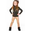 Stretch Shiny Leggings, Golden Beige - Leggings - 2