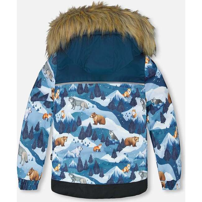 Two-Piece Discover Snowsuit, Dark Teal - Snowsuits - 3