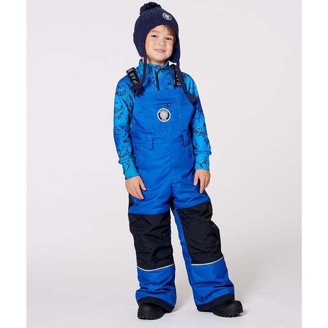 Solid Play Overall Snow Bib, Blue - Snow Pants - 2