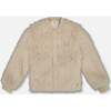 Short Faux Fur Coat, Beige - Jackets - 1 - thumbnail