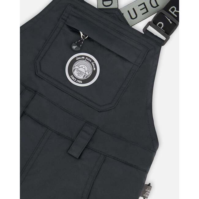 Solid Play Overall Snow Bib, Black - Snow Pants - 4