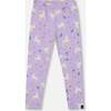 Stretch Jersey Leggings, Lilac Unicorn Print - Leggings - 1 - thumbnail