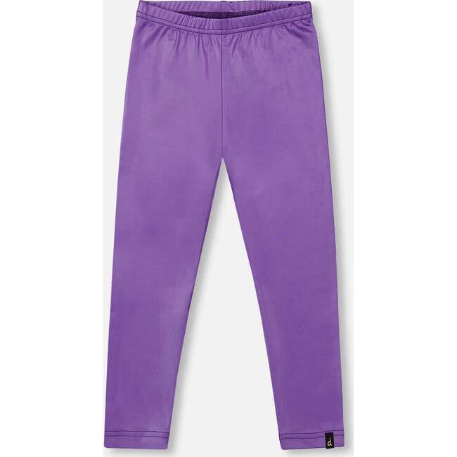 Shiny Stretch Leggings, Purple