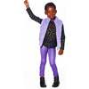 Shiny Stretch Leggings, Purple - Leggings - 2
