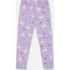 Stretch Jersey Leggings, Lilac Unicorn Print - Leggings - 3