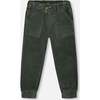 Stretch Corduroy Jogger Pants, Forest Green - Pants - 1 - thumbnail