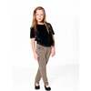 Short Sleeve Stretch Velour Top, Black - T-Shirts - 2