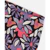 Stretch Jersey Leggings, Black Retro Flower Print - Leggings - 4