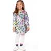 Stretch Fleece Dress, Sage Floral - Dresses - 2