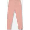 Ribbed Leggings, Pink - Leggings - 1 - thumbnail