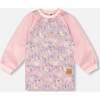 School Apron, Lilac Cat Print - School Supplies - 1 - thumbnail