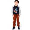 Stretch Corduroy Jogger Pants, Brown - Pants - 3