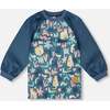 School Apron, Green Cat Print - School Supplies - 1 - thumbnail