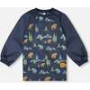 School Apron, Navy Animal Print - School Supplies - 1 - thumbnail
