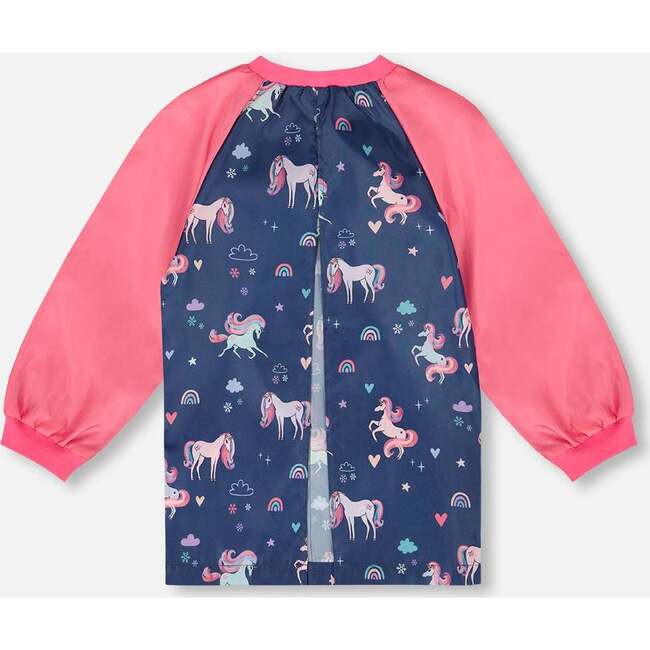School Apron, Navy Unicorn Print - School Supplies - 2