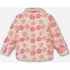 Sherpa Overshirt, Off-White and Pink - Jackets - 3