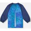 School Apron, Blue Gradient Dinosaur Print - School Supplies - 2