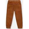 Stretch Corduroy Jogger Pants, Brown - Pants - 4