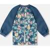 School Apron, Green Cat Print - School Supplies - 2