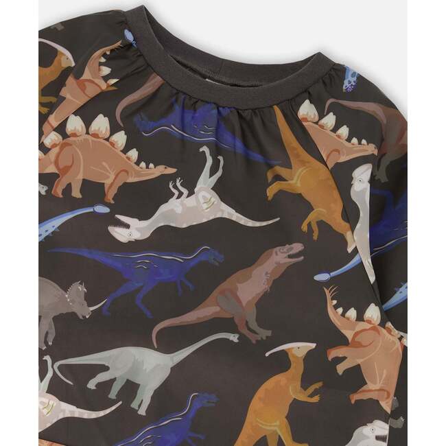 School Apron, Black Dinosaur Print - School Supplies - 3