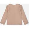 Rib Striped Top, Beige and Off-White - Shirts - 3