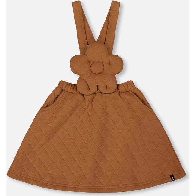 Quilted Overall Dress, Mocha