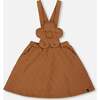 Quilted Overall Dress, Mocha - Skirts - 1 - thumbnail