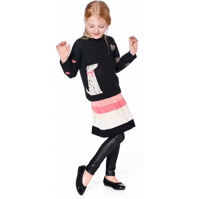 Shiny Stretch Jersey Leggings, Black - Leggings - 2