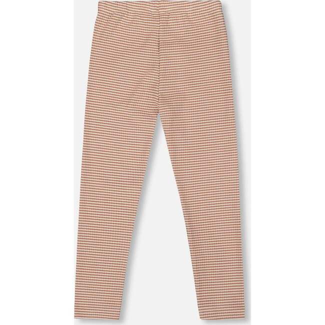 Rib Striped Leggings, Beige and Off-White - Leggings - 3