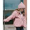 Reversible Mid-Season Sherpa Jacket Pink Heart, Light Pink - Fleece & Sherpa Jackets - 2