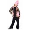 Reversible Mid-Season Sherpa Jacket Zebra, Pink - Fleece & Sherpa Jackets - 2