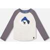 Raglan Sleeve Organic Cotton Jersey Tee, Light Heather Gray - Shirts - 1 - thumbnail