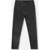 Shiny Stretch Jersey Leggings, Black - Leggings - 3