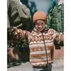 Reversible Mid-Season Sherpa Jacket Brown Aztec Pattern, Brown Pecan - Fleece & Sherpa Jackets - 2