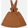Quilted Overall Dress, Mocha - Skirts - 3