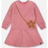 Quilted Dress, Purple Pink - Dresses - 1 - thumbnail