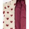 Reversible Mid-Season Sherpa Jacket Burgundy Heart, Purple Plum - Fleece & Sherpa Jackets - 3