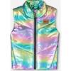 Quilted Mid-Season Sleeveless Vest Metallic Multicolor, Multicolored - Vests - 1 - thumbnail