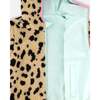 Reversible Mid-Season Sherpa Jacket Leopard, Mint Green - Fleece & Sherpa Jackets - 4