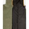Reversible Mid-Season Sherpa Jacket Khaki, Black - Fleece & Sherpa Jackets - 3