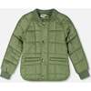 Quilted Mid-Season Jacket, Khaki - Jackets - 1 - thumbnail