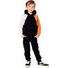 Pullover Hooded Fleece Sweatshirt with Zip Pocket, Black - Sweatshirts - 2