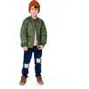 Quilted Mid-Season Jacket, Khaki - Jackets - 2
