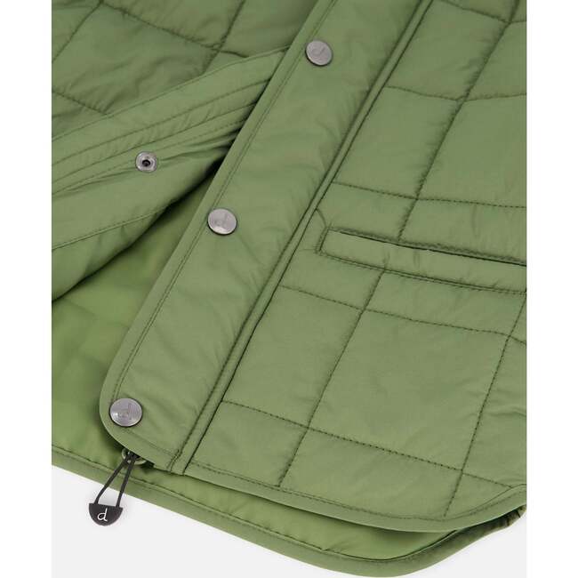 Quilted Mid-Season Jacket, Khaki - Jackets - 3
